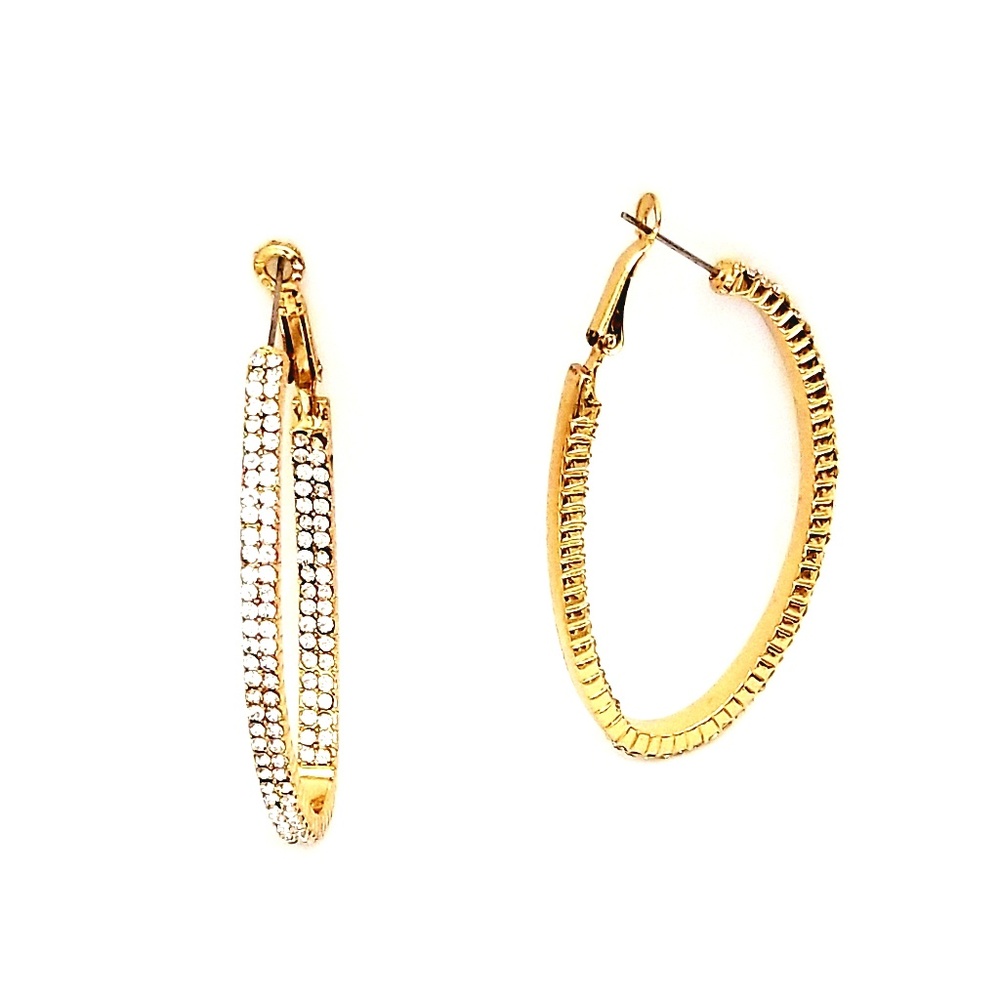 Oval Hoop Earrings